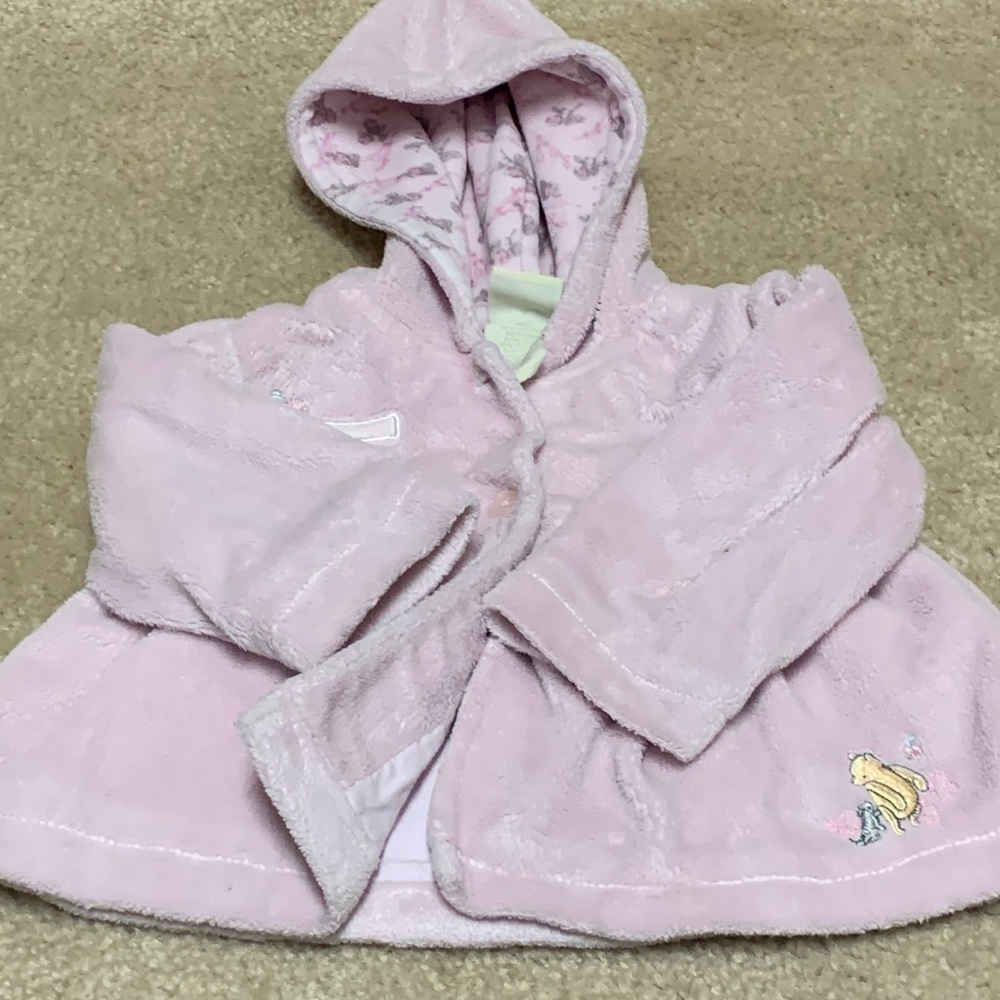 Warm Plush Hooded Classic Pooh Baby Jacket